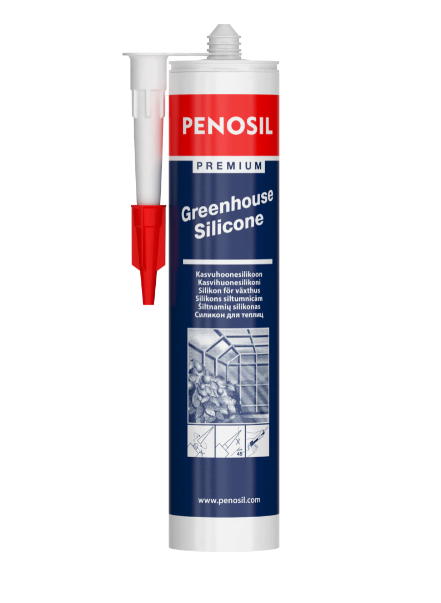 PENOSIL Premium Greenhouse Silicone. Skābs, pret pelējumu izturīgs siltumnīcu silikona hermētiķis.